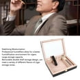 thumbnail image 3 of Caja De Cigarros De Madera De Cedro, Caja De Humidificador De Cigarros De Construcción Sellada Con Capacidad Para Humidificador De 8 A 15 Cigarros Con Ventana De Vidrio Para, 3 of 7