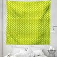 thumbnail image 1 of Easter Bunny Tapestry, Repetitive Pattern of Rabbit Eggs Doodle Illustration, Fabric Wall Hanging Decor for Bedroom Living Room Dorm, 5 Sizes, Yellow Green and White, by Ambesonne, 1 of 1