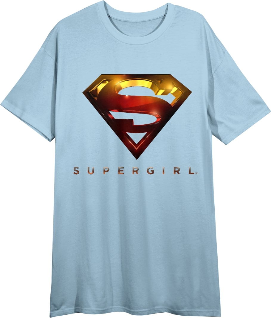 Supergirl Logo Women's Light Blue T 