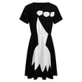 thumbnail image 5 of Wilma Flintstones Dress Fashion Beach Short Sleeve Dresses Female Party Printed Sundress, 5 of 7