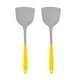 thumbnail image 1 of Espátulas antiadherentes de silicona con mango, resistente al calor, volteador de grado alimenticio, sin BPA, espátula para pescado, huevos, panqueques, wok (negro), 1 of 5