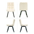 thumbnail image 6 of Sailvan Upholstered Dining Chairs Set of 4,  Modern Swivel  Kitchen Chairs with Backrest and Metal Legs, Double Layer Foam Dinner Table Chair for Living Room, Beige, 6 of 11