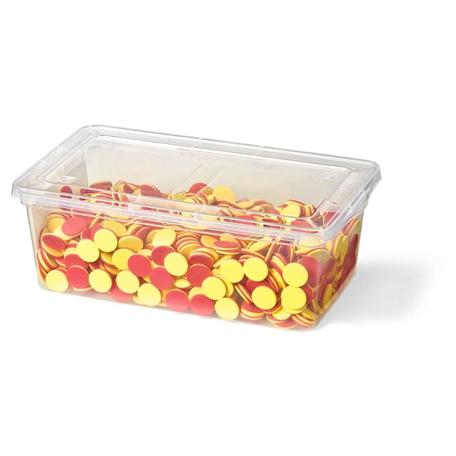 Contadores de espuma bicolores hand2mind para matemáticas para niños (paquete de 1000)