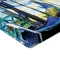 thumbnail image 2 of Ambesonne Landscape Fitted Sheet, Boat in Venice Italy, Twin Size, Blue Purple Green, 2 of 3