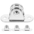 thumbnail image 1 of Miangastore 4 Sets Rope Pulley Loading Pulley Lifting Rope Pulley Swivel Pulley Wire Towing Wheel, 1 of 8