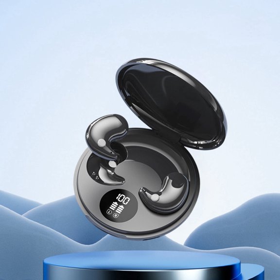 Wireless Sleep Earbuds, Noise Cancelling In-Ear Bluetooth Earphones, Ultra Thin Invisible Design, High Sound Quality Long Battery Life Ideal for Classroom Study Night Sleep & Daily Use