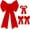 4PCS, variant on Pakyozj 8PCS Red Bows Christmas Decorations, 12 x 18 Inches Outdoor Christmas Bows, Red Velvet PVC Hanging Large Xmas Decor Indoor Outdoor Velvet Xmas Party Supplies for Wreath Stairs