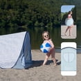 thumbnail image 4 of Anti- Baby & Toddler Beach Tent UPF 50+ Sun Protection with Pop Up System for Easy Use & Transport, Blue Waves (Summer 2025 Edition), 4 of 10