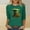 Green3, variant on Zedker St Patricks Day Shirt Women 2026 Casual Plus Size 3/4 Sleeve Irish Clover Shirts Funny Saint Patrick's Tunic Tops