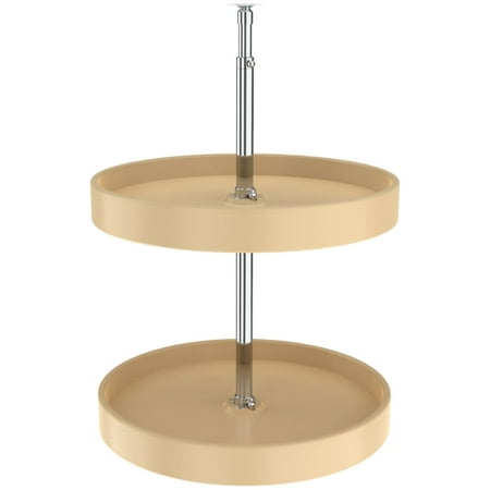 

Rev-A-Shelf 6012-18-52 Ras Polymer 18 Full Circle 2 Shelf Lazy Susan Set - Almond