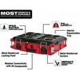thumbnail image 2 of 48-22-8424 For Milwaukee Packout Tool Box, Packout Tool Box 22 in. Tool Box with IP65 Level Waterproof, 75lbs Weight Capacity, box 22.1 x 16.1 x 6.6 in (L x W x H), 2 of 5