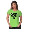 thumbnail image 4 of Mama Bear Paw Print Cute Mothers Day Women's T Shirt Ladies Tee Brisco Brands S, 4 of 5
