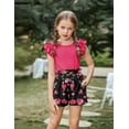 thumbnail image 5 of Arshiner Kids Clothes Girls 2 Piece Summer Outfits Ruffle Trim Tank Tops and High Waist Short Sets Size 8-9, 5 of 7