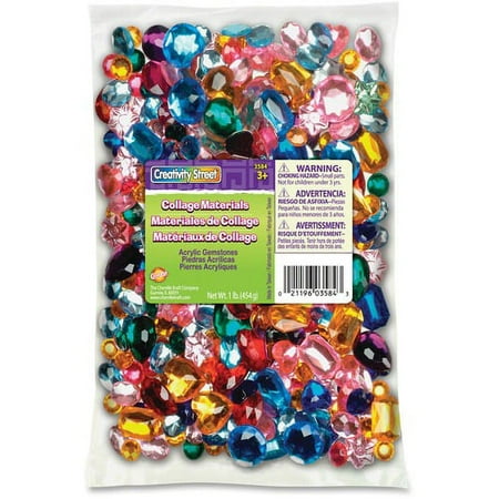Creativity Street Acrylic Gemstones Classpack - Art - 1 / Pack - Assorted | Bundle of 10 Packs