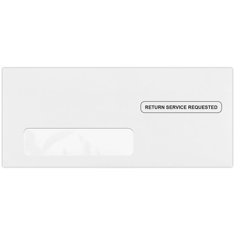 LUXPaper #10 Window Envelopes, 4 1/8 x 9 1/2, Bright White, 50/Pack