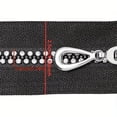 thumbnail image 2 of YM YOUMU 2PCS Rhinestone Nylon Zippers Zip Sewing Craft DIY, 2 of 5