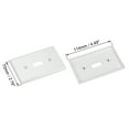 thumbnail image 2 of Classic Single Toggle Decorative Wall Plate Switch Cover 2.76"x4.49" for Light Switch Receptacle Outlet Wall  Plate 2pcs, 2 of 3