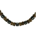 thumbnail image 2 of Unique Handmade Men’s Hematite and Wood Beaded Necklace – 18 inch, 2 of 5