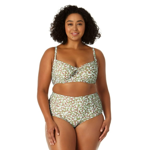 Anne Cole Plus - Women's Retro Underwire Bikini Swim Top