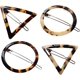 thumbnail image 1 of 4 piezas de pinzas para el cabello acrílicas, pinzas para el cabello con anillo de leopardo, tira geométrica para fiesta Sincero Electrónica, 1 of 5