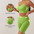 thumbnail image 5 of Womens Sports Bra Set Wireless Push-Up Bra and Underwear Set Sports And Fitness Beautiful Back Comfortable Elastic Slim Shorts L, 5 of 9