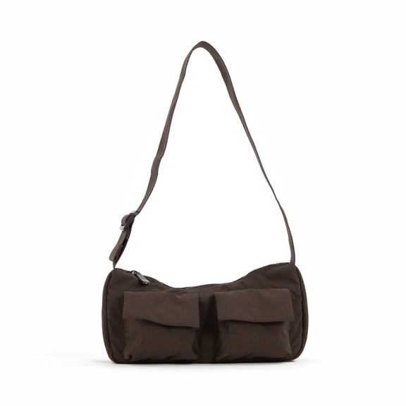 packlab Brown Nylon Shoulder Bag for Women – Everyday Handbag