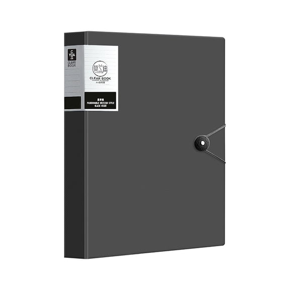 A4 Clear Presentation Binder with 60 Plastic Sheet Protectors | Transparent Insert Folder for Music Scores, Certificates, Photos & Test Papers