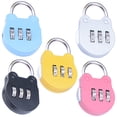 thumbnail image 4 of Miangastore 5Pcs Household Locker Locks Convenient Padlocks Multi-function Combination Locks Home Accessory, 4 of 8
