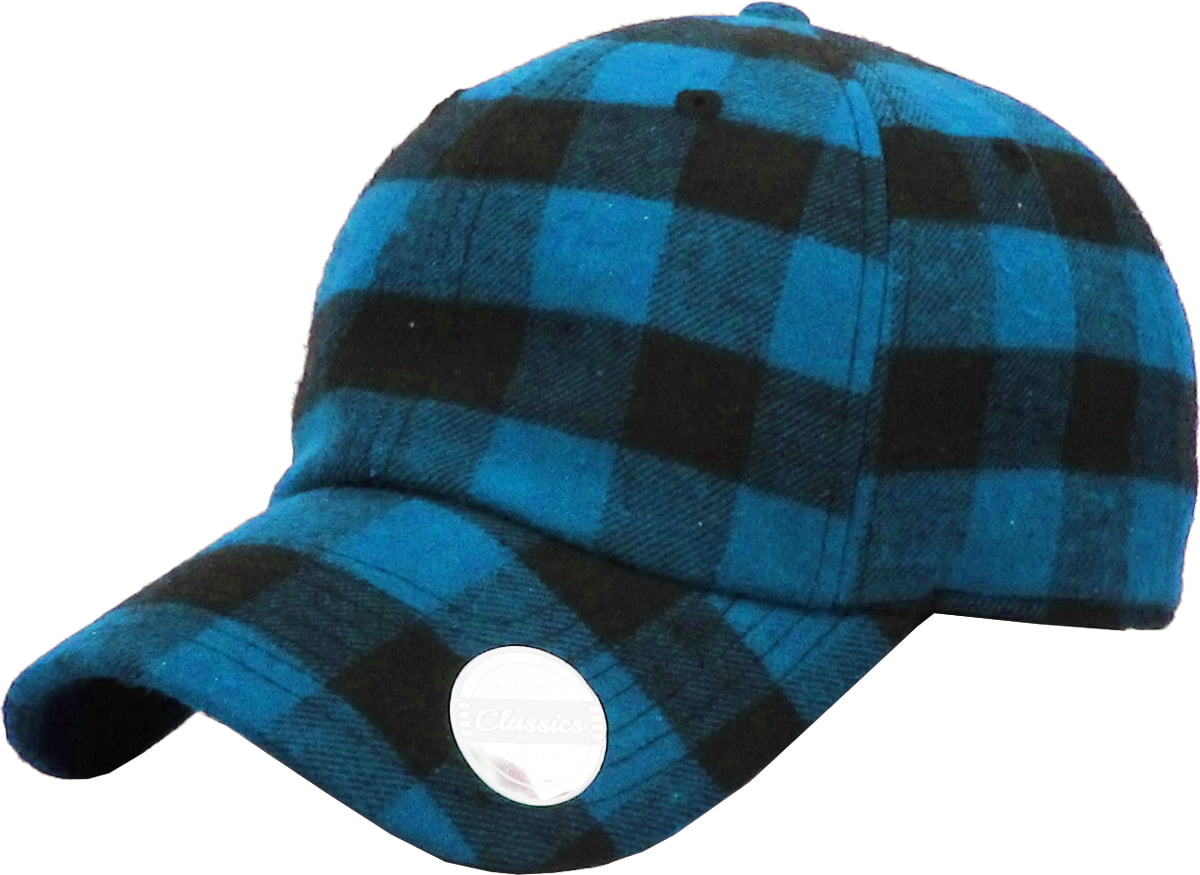 buffalo plaid baseball cap