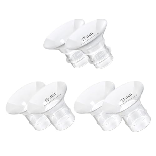 Flange Inserts 17/19/21mm 6PCS Compatible with 24mm Breast Pump Flange/Shield,Momcozy S12 Pro/S9 Pro/S12/S9,TSRETE/MomMed/Kmaier Breast Pump Replacement Parts/Accessories