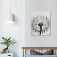 thumbnail image 4 of ONETECH Black and White Canvas Wall Art Dandelion Framed Artwork Flower Prints for Kitchen Bedroom Living Room 12x16 in, 4 of 5