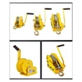 thumbnail image 4 of 1200-2600LBS Heavy Duty Boat Truck Self Locking Non Rotate Wire Rope Cable Ratcheting Manual Hand Winch, 4 of 6