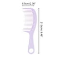 thumbnail image 2 of Unique Bargains 1 Pc Arc Round Hole Wide Tooth Comb for Curly Thin Hair Plastic Purple, 2 of 3