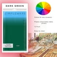 thumbnail image 6 of Dark Green 12 Pack Standard Disposable Plastic Party Tablecloth 84" Inch Round Table Cover By Zimpleware, 6 of 6