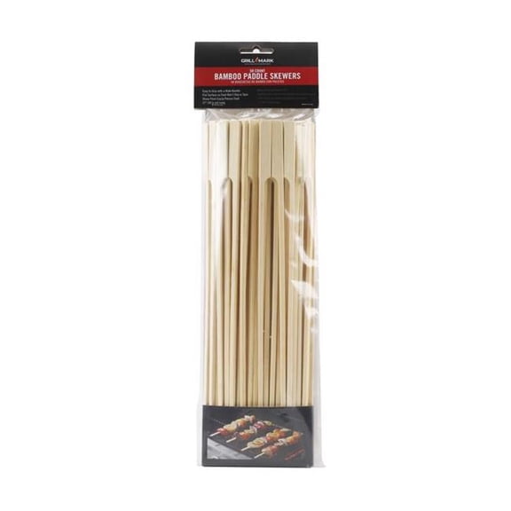 Grill Mark 8109288 12 in. Bamboo Skewer, Natural - 50 Count