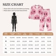 thumbnail image 6 of Kll Pig Nose Print Women'S Long Sleeve Pajamas With Pants Sleepwear Loungewear 2 Set-X-Large, 6 of 9