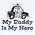 thumbnail image 2 of CafePress - My Daddy Is My Hero (Policeman) Body Suit - Long Sleeve Cotton Baby Bodysuit, 2 of 4