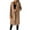 Khaki, variant on Wool Trench Coat for Women Trendy Winter Overcoat Double Breasted Notched Collar Pea Coat Warm Jackets (XL, Wine)