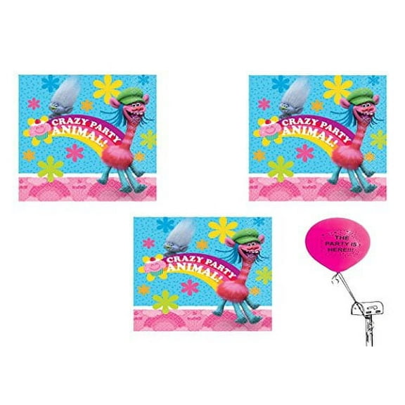 Trolls Party Pack 48 Trolls Dessert Napkins