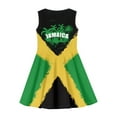 thumbnail image 4 of Yuyamidu Coconut Tree Tank Dresses for Kids Girls Size 13-14T Jamaican Flag Round Neck Skater Dresses Breathable Sleeveless A Line Midi Dress Casual Knee Length Dresses, 4 of 6