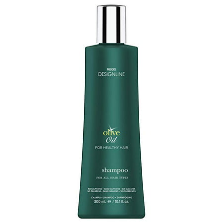 Olive Oil Shampoo, 10.1 oz - DESIGNLINE - Fortified with Olive Oil and Rich in Vitamins E and K to Help Protect Hair from Environmental