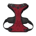 thumbnail image 5 of Picia Christmas Red Snowflakes No-Pull Dog Harness Reflective Front Clip Vest with Handle,Step-in Air Dog Harness,Adjustable 2 Metal Rings 4 Buckles,Easy to Put on & Take Off Medium, 5 of 9