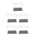 thumbnail image 2 of Redempat Modern Acrylic Display Box Case Model Figure Display Dustproof Clear 20x12x15cm 5Set, 2 of 6