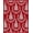 Red, Pattern 1, variant on ODIKA 8'x10' Machine Washable Non-Slip Area Rug, Festive Evergreen Motif Doorway Welcome High Traffic Rug, Red, 605584