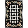 thumbnail image 1 of Nuloom 5' x 8' Hand Hooked Morning Glory Rug in Black, 1 of 4