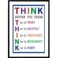 thumbnail image 2 of Art.com Think Before You Speak Education Art Print, Black Frame Wall Art, 23" x 29", 2 of 5