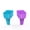 Blue/Purple, variant on Luuzuu Sand Beach Cup Holder with Pocket Drink Cup Holders for Travel Multicolor 2 Pack Color Green/Purple