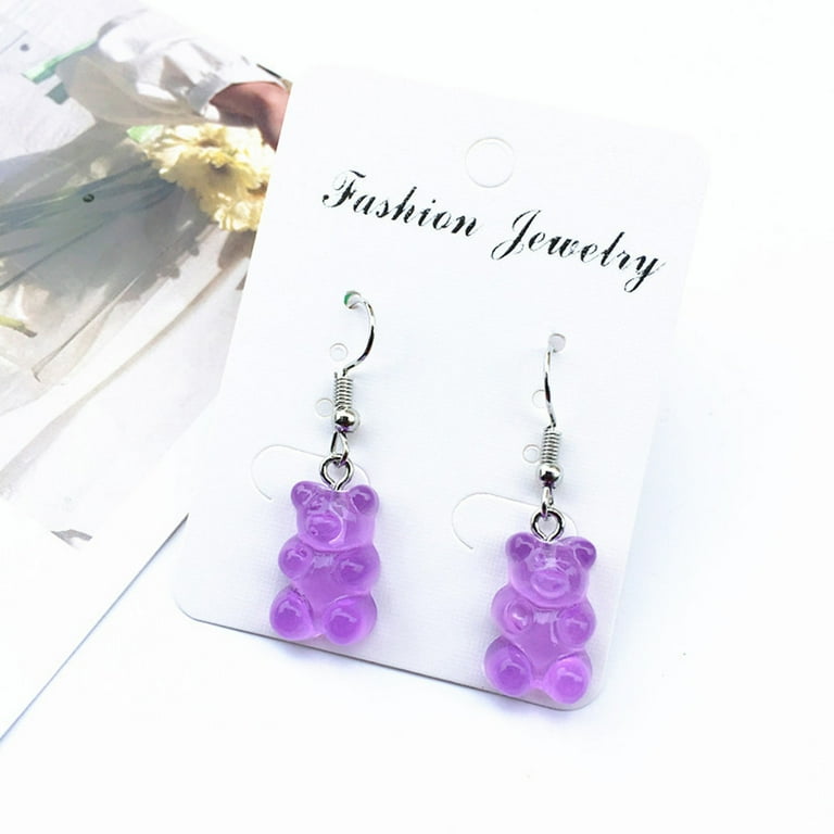 Gummy bear 2024 resin earrings