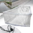 thumbnail image 2 of TFCFL Breeding Nest 80 Mesh Fish Culture Cage Net Trap Cage Aquaculture Fishing Net Monofilament Net White 6.56*6.56*3.28 ft, 2 of 16