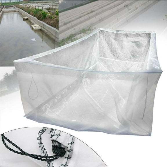 Miumaeov Aquaculture Fishing Net Case 80 Mesh Fish Culture Cage Monofilament Net Breeding Nest 2*2*1m